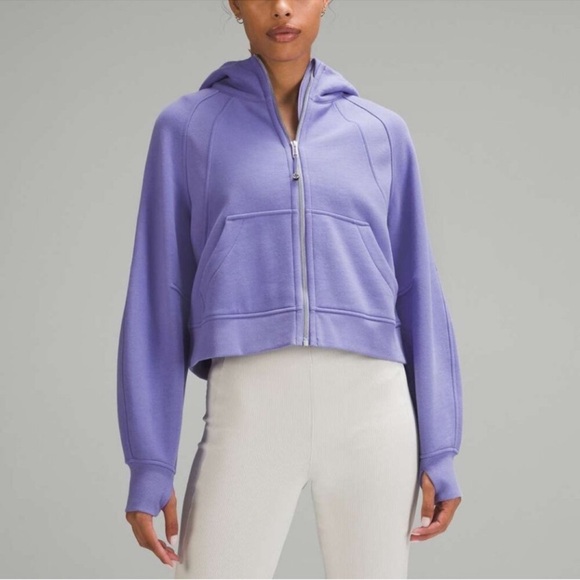 Lululemon Scuba RARE Oversized Full Zip Hoodie Dark Lavender M/L - Picture 10 of 12